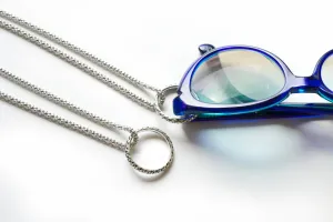 Sterling Slither Eyering Necklace