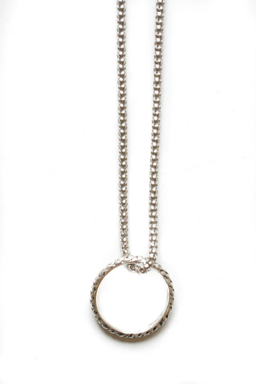 Sterling Slither Eyering Necklace
