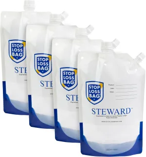 Steward Paint Storage Bags – Reusable, Airtight Paint Saver Pouches for Easy Dispensing, Durable & Sustainable Solution for Home, DIY, and Professional Painters (Set of 4, 1 Liter Each)