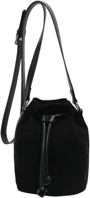 Suede Bucket Bag for Women Crossbody Purse Shoulder Bags Drawstring Hobo Bag Satchels Suede Bag Bucket Handbags