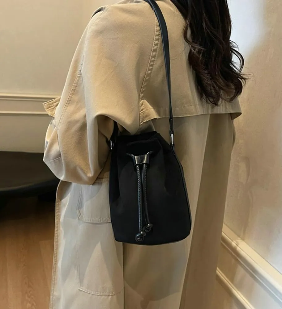 Suede Bucket Bag for Women Crossbody Purse Shoulder Bags Drawstring Hobo Bag Satchels Suede Bag Bucket Handbags