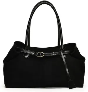 Suede Tote Bag for Women, Suede Satchels Bag Vintage Top Handle Handbag Faux Suede Bag Shoulder Purse Tote Handbags Hobo Bag