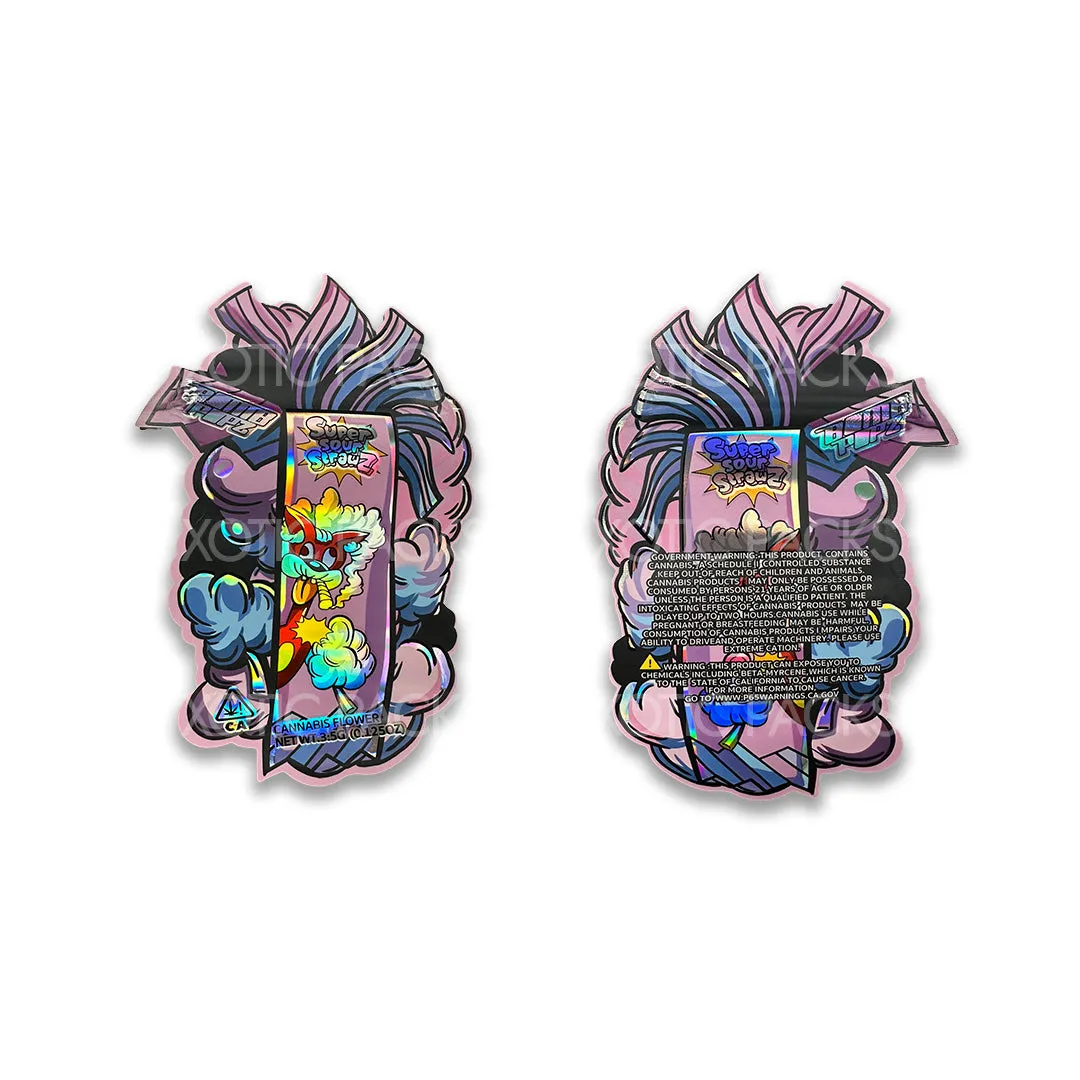Super Sour StrawZ (Soft Pink) Mylar Bag 3.5 Grams