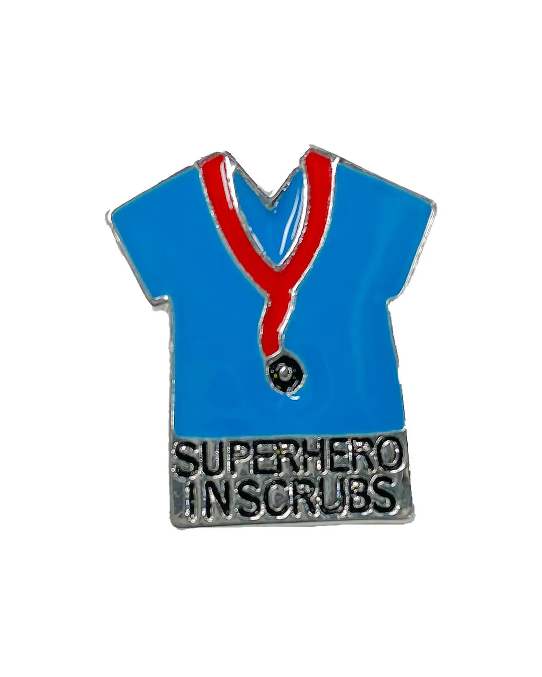 'Superhero in Scrubs' Enamel Pins - Pink & Blue
