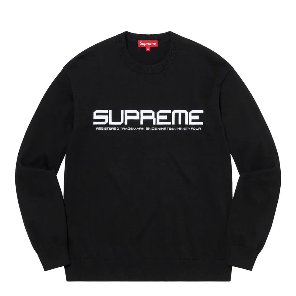 Supreme Split Logo Pullover | Black