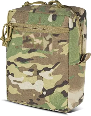 Tactical GP Wide/Tall Pouch,Molle General Purpose Pouches,Structured Horizontal/Vertical Utility Expanded Storage Bag