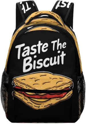 Taste The Biscuit Laptop Backpack Durable Travel Daypack Casual Shoulder Bag for Sport Hiking