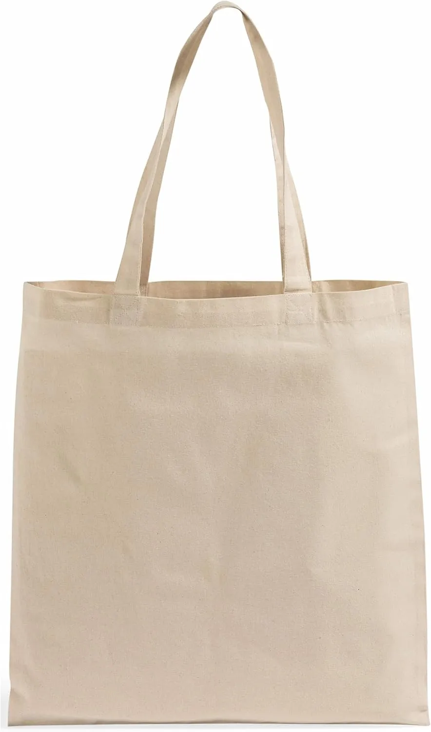 TBF Set of 25 (twenty five) Natural Cotton Canvas Tote Bags! Blank Art Craft Supply Book Print Bulk Lot Blank goods