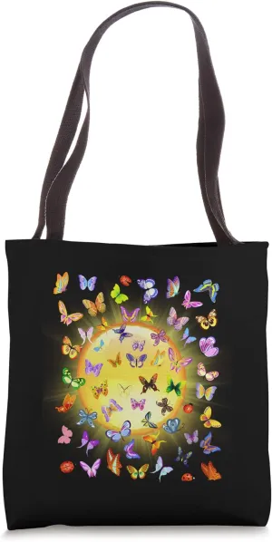TeaseTeeTops Butterflies Swarm TEES TOTES and PILLOWS, Tote Bag