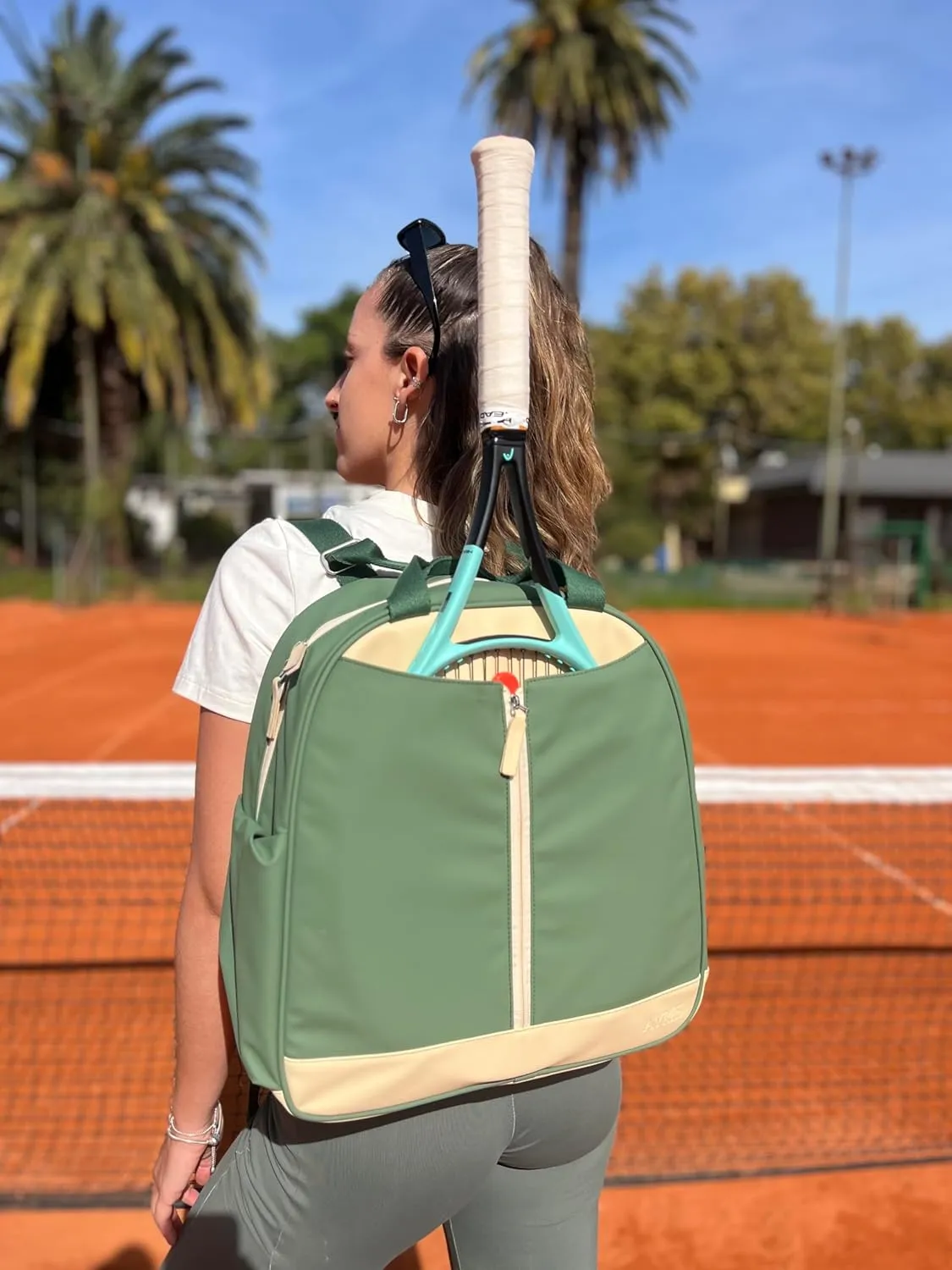 Tennis Backpack for Women - Spacious Design Tennis Bags for Women | Quick-Access Racket (Fits 2) | 8  Smart Pockets & Dedicated 13" Laptop Sleeve | Made for Tennis, Padel, Pickleball & Gym