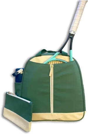 Tennis Backpack for Women - Spacious Design Tennis Bags for Women | Quick-Access Racket (Fits 2) | 8  Smart Pockets & Dedicated 13" Laptop Sleeve | Made for Tennis, Padel, Pickleball & Gym