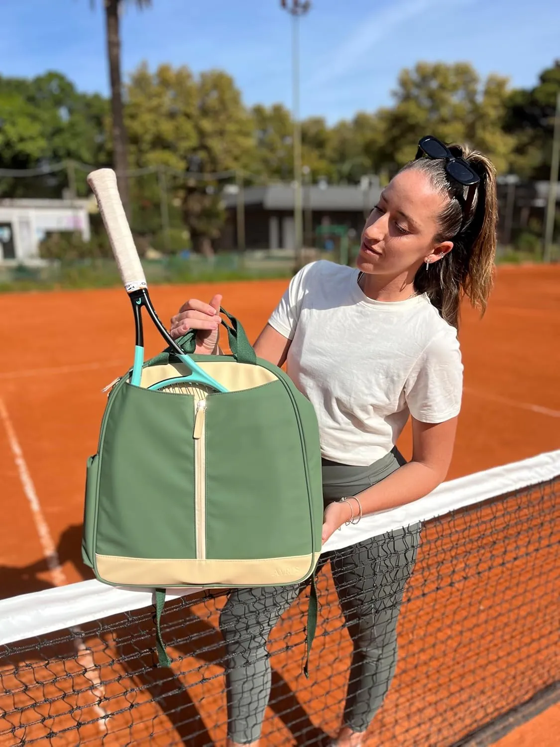 Tennis Backpack for Women - Spacious Design Tennis Bags for Women | Quick-Access Racket (Fits 2) | 8  Smart Pockets & Dedicated 13" Laptop Sleeve | Made for Tennis, Padel, Pickleball & Gym