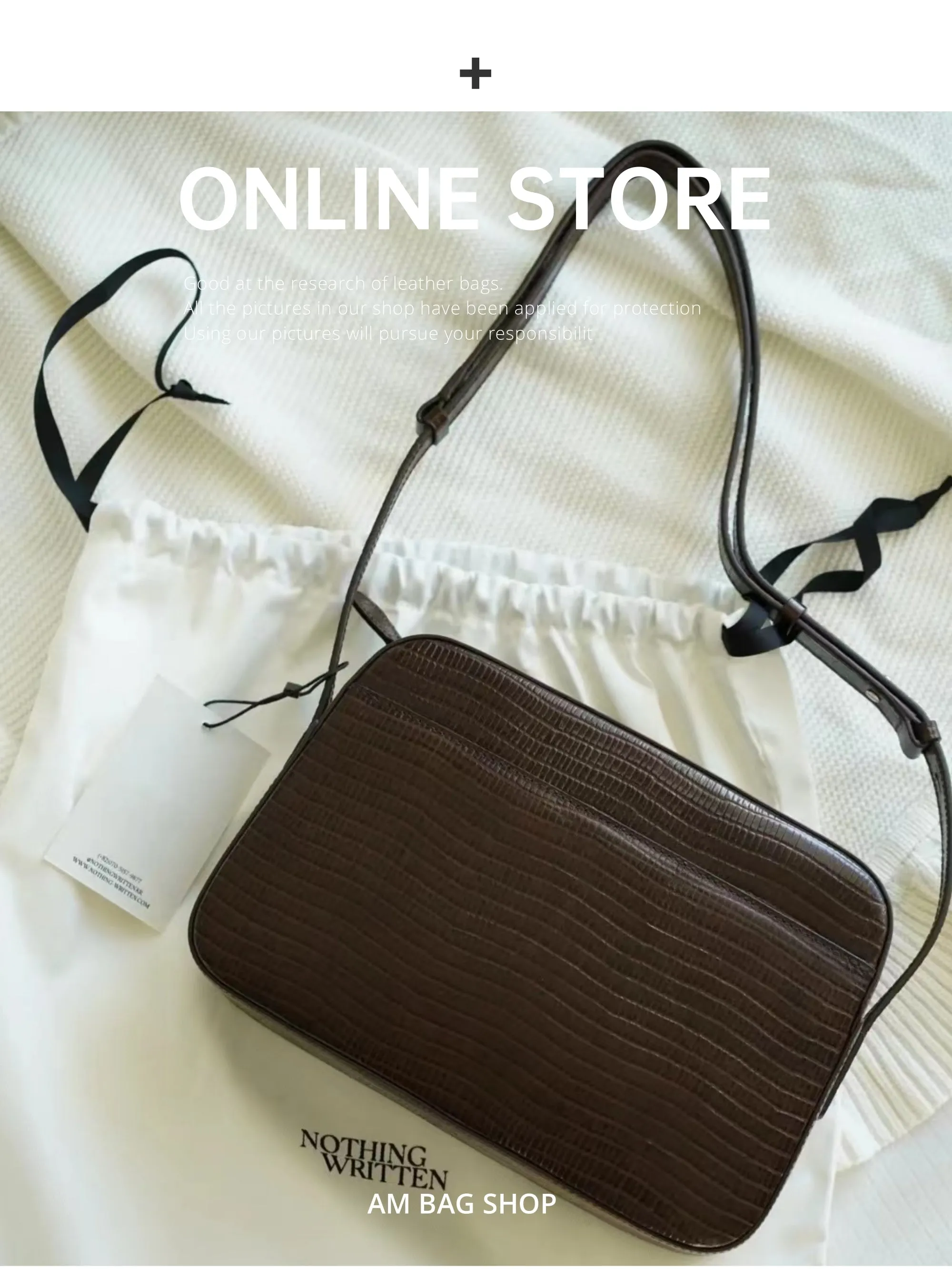 Textured Lizard Pattern Crossbody Bag