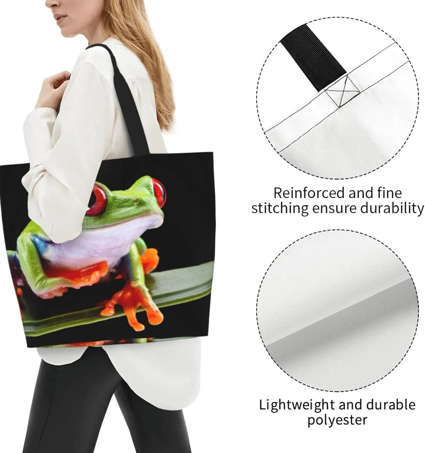 Thanksgiving Turkey Tote Bag Casual Portable Shoulder Bags Reusable Handbag For Women Travel Shopping