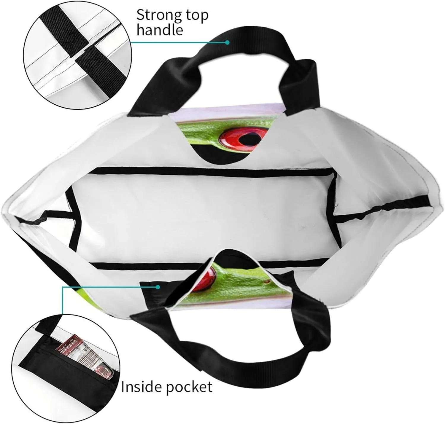 Thanksgiving Turkey Tote Bag Casual Portable Shoulder Bags Reusable Handbag For Women Travel Shopping