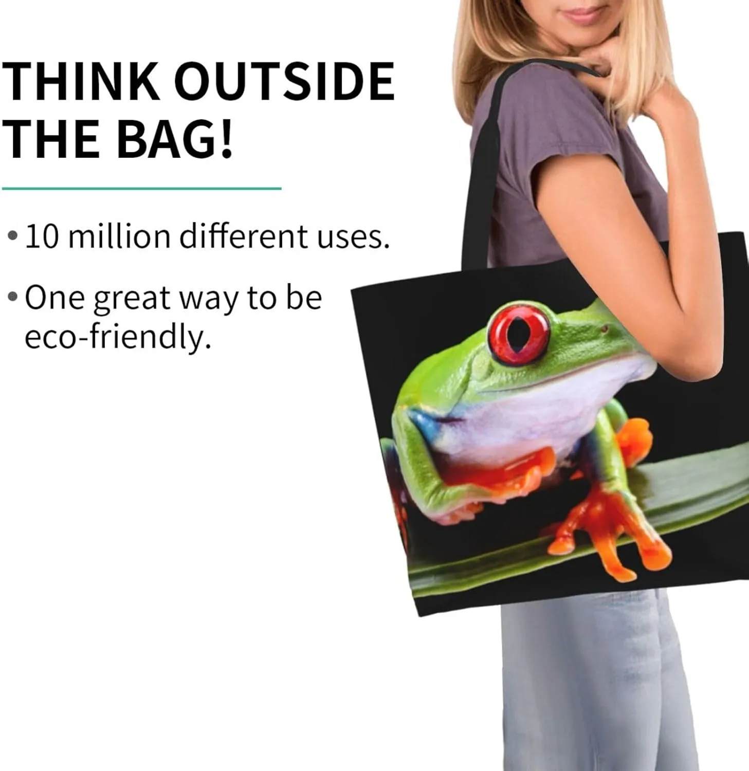 Thanksgiving Turkey Tote Bag Casual Portable Shoulder Bags Reusable Handbag For Women Travel Shopping