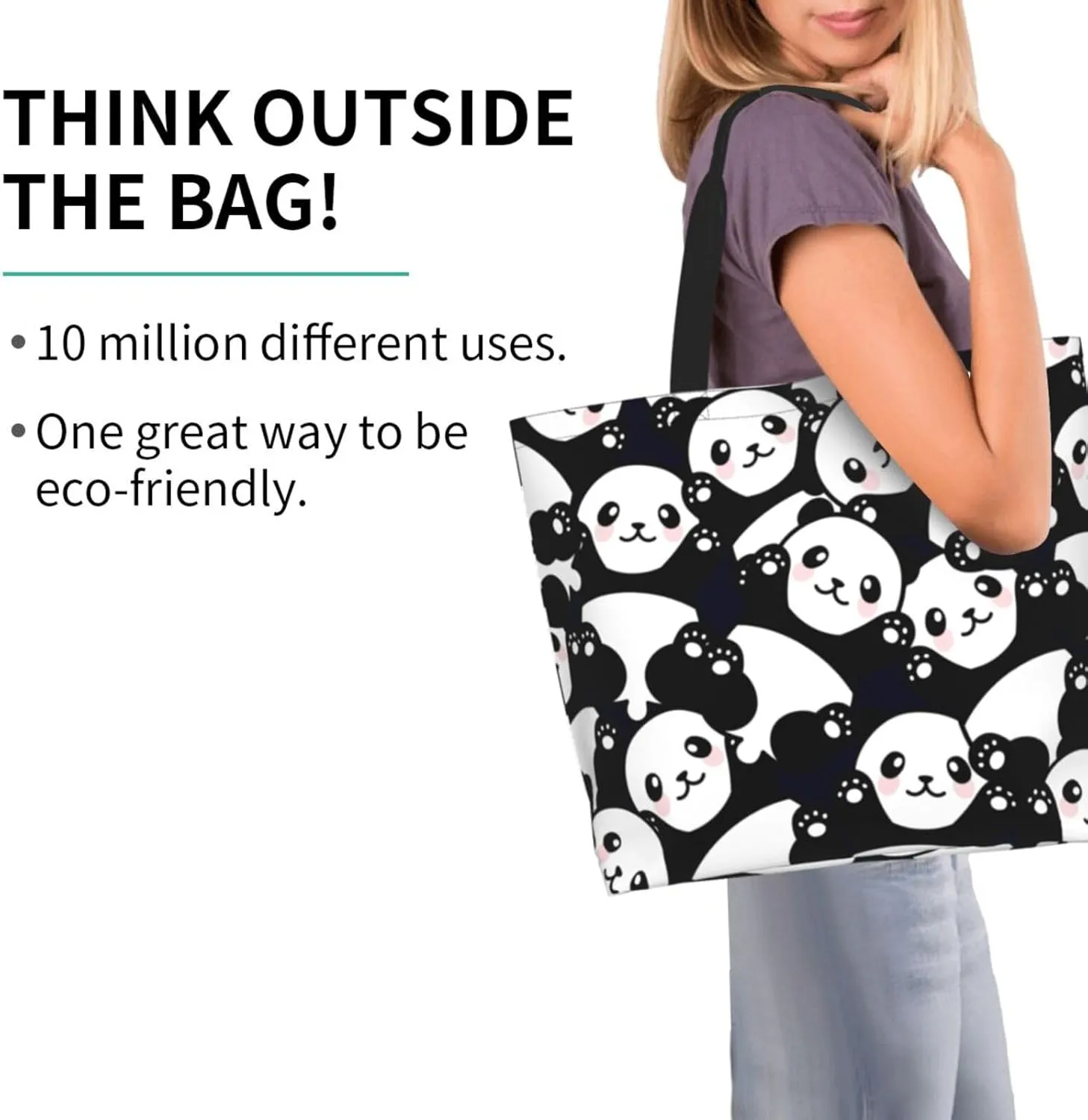 Thanksgiving Turkey Tote Bag Casual Portable Shoulder Bags Reusable Handbag For Women Travel Shopping