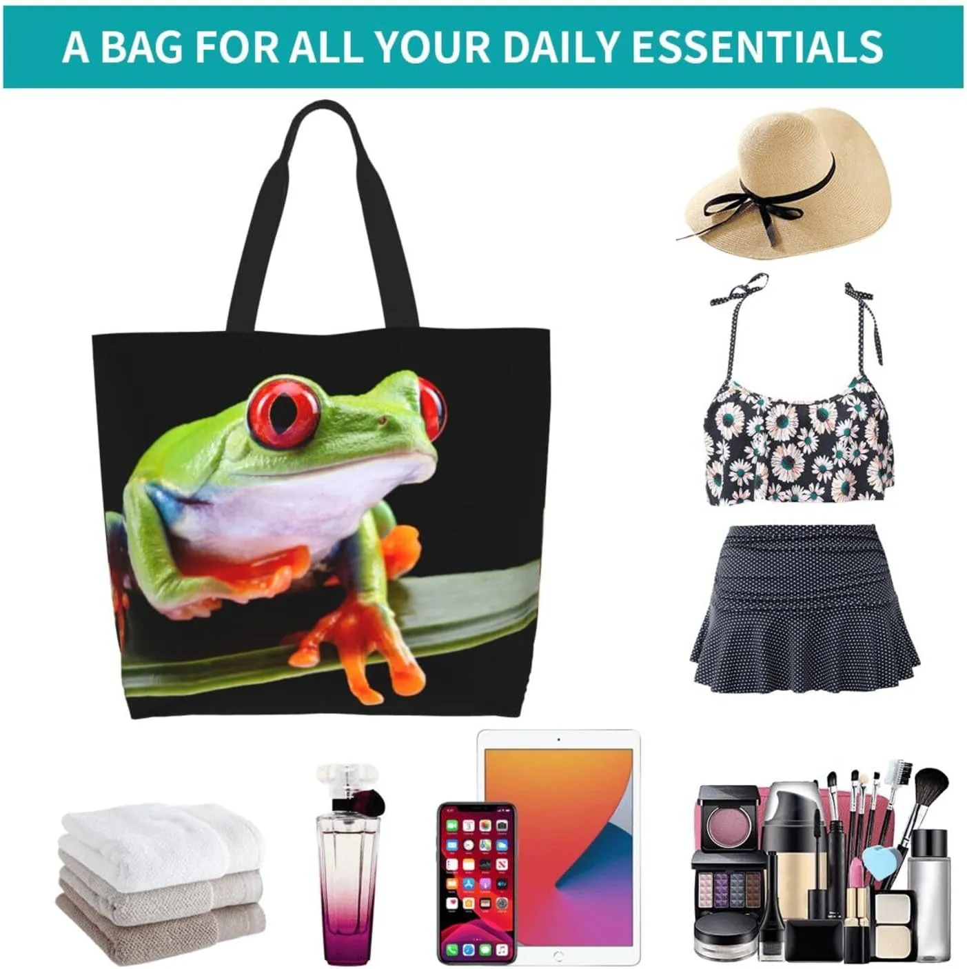 Thanksgiving Turkey Tote Bag Casual Portable Shoulder Bags Reusable Handbag For Women Travel Shopping