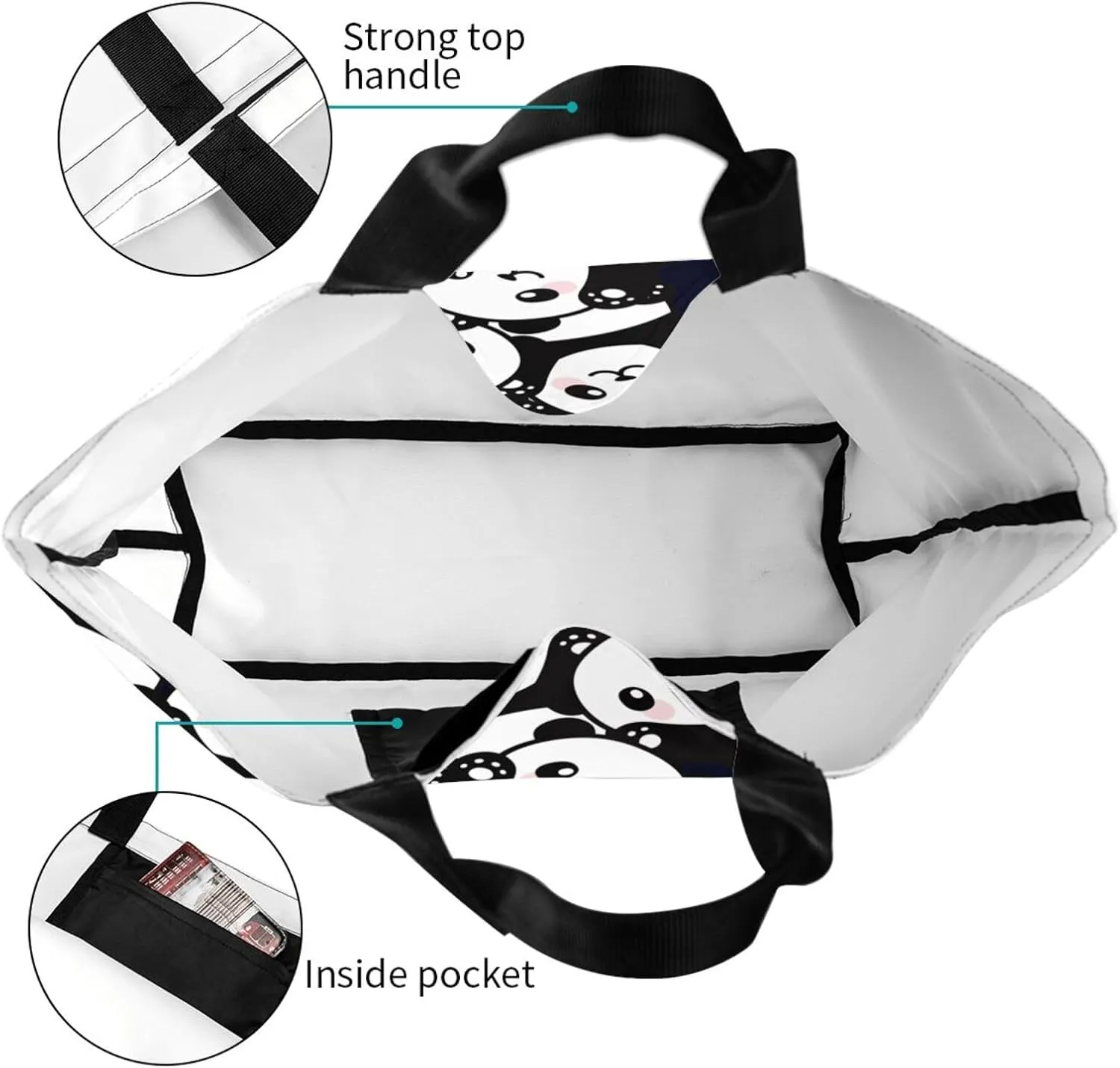 Thanksgiving Turkey Tote Bag Casual Portable Shoulder Bags Reusable Handbag For Women Travel Shopping