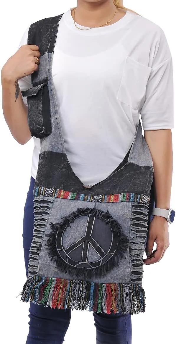 THE COLLECTION ROYAL Hobo Crossbody Bags for Women, Boho Purse, Boho Bag | Hippie Bag, Indie Tote Bag, Cloth Purse for Women