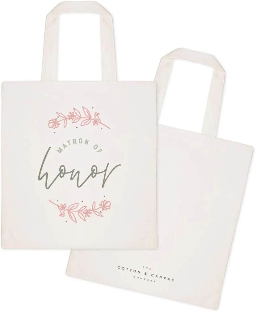 The Cotton & Canvas Co. Modern Wedding, Beach, Shopping and Travel Reusable Shoulder Tote and Handbag