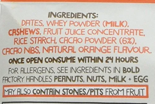 The Protein Ball Co Whey Protein Balls 10x45g Cacoa & Orange
