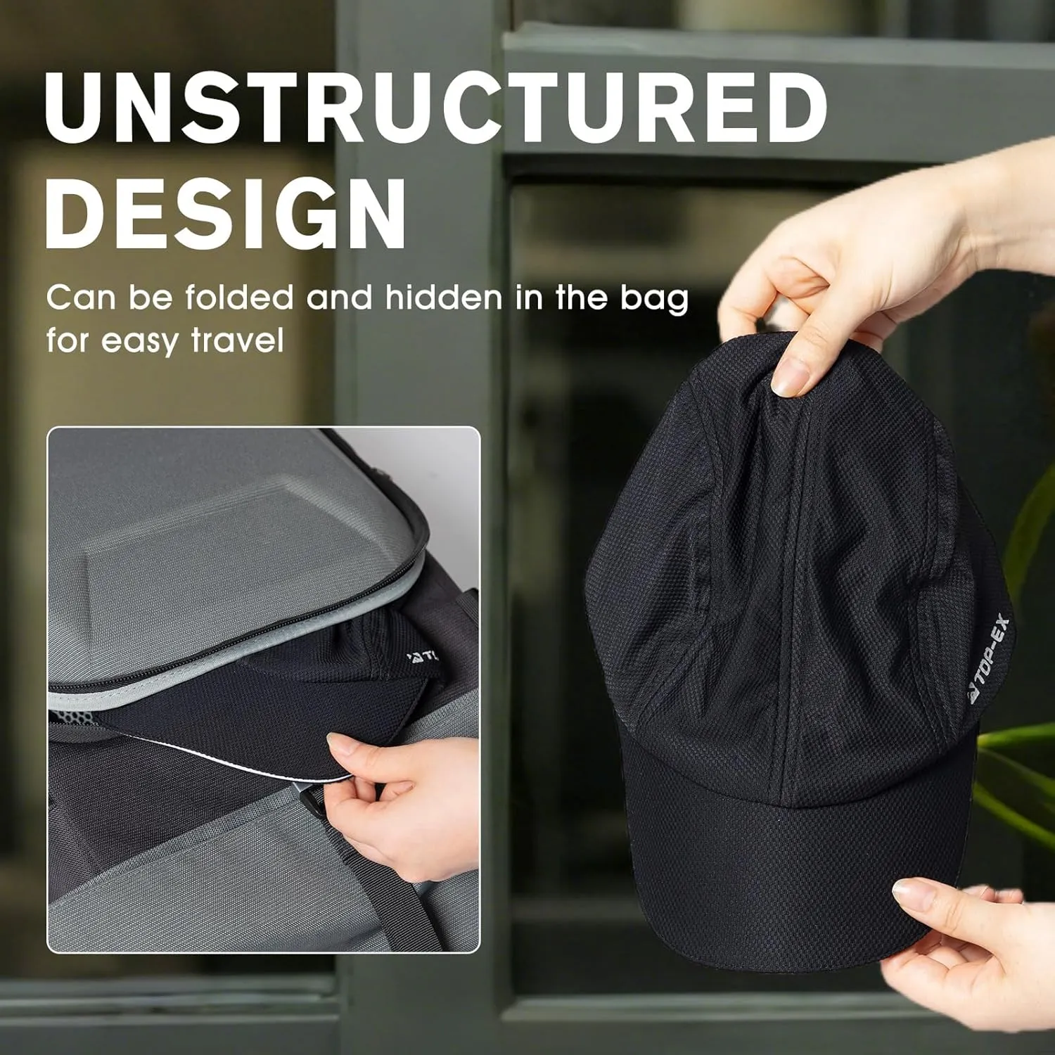 TOP-EX ChillFlex Runner Cap XL/XXL – Soft Mesh Running Hat – Cooling & Breathable 【Not a Structured Cap】
