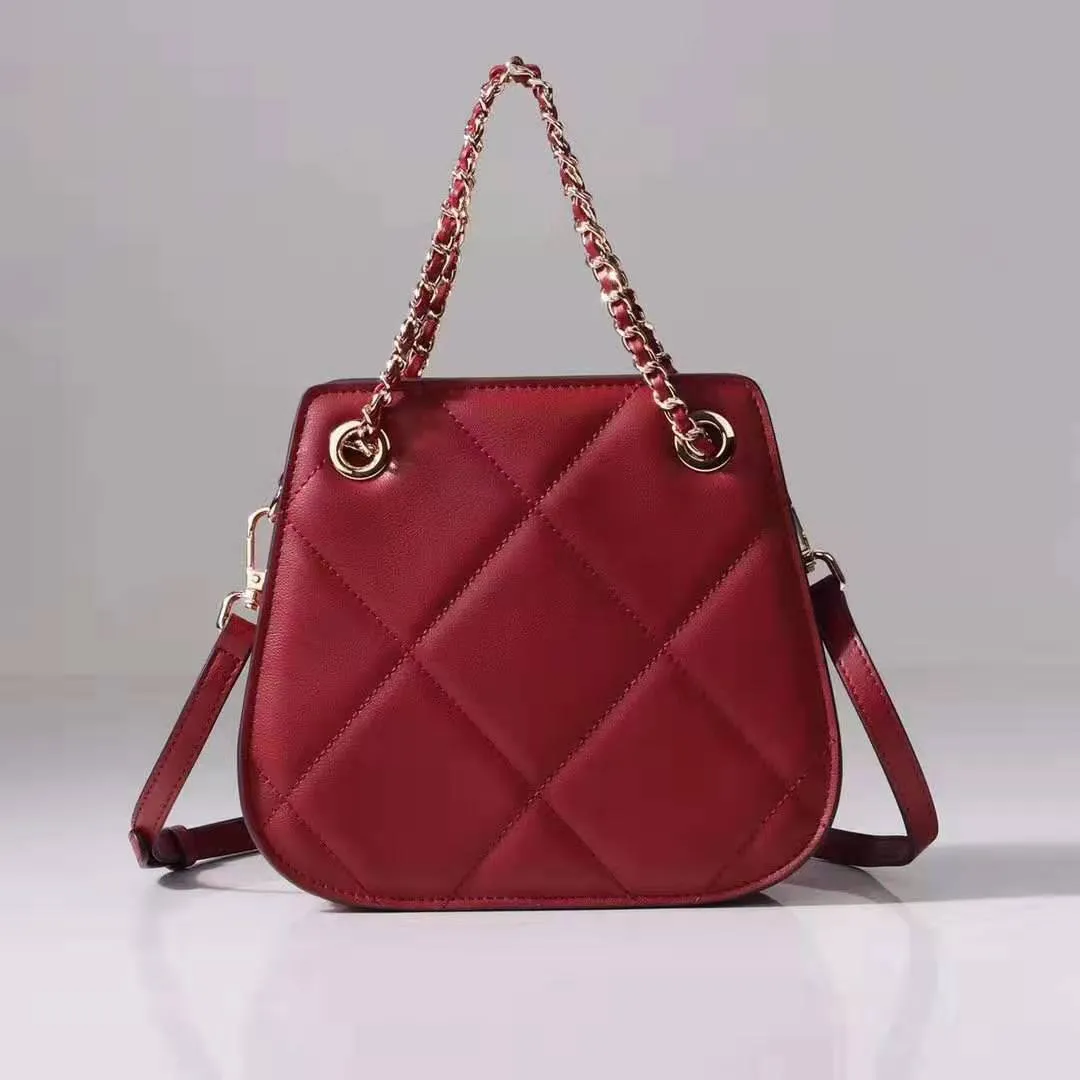 Top Grade Famous Design Women Litchi Grain Classic Luxury 100  Leather Handbag Ladies Totes Bag