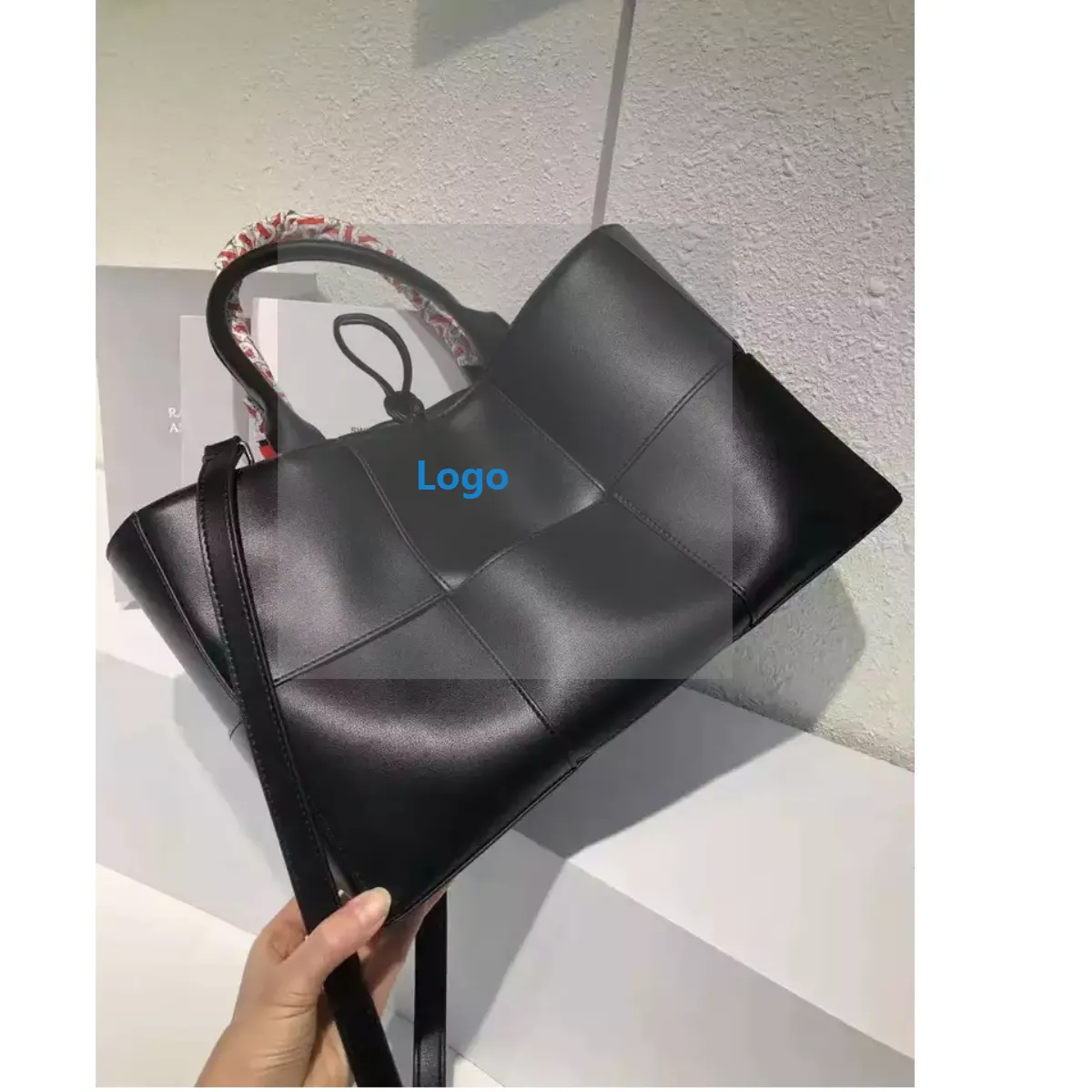 Top Grade Famous Design Women Litchi Grain Classic Luxury 100  Leather Handbag Ladies Totes Bag