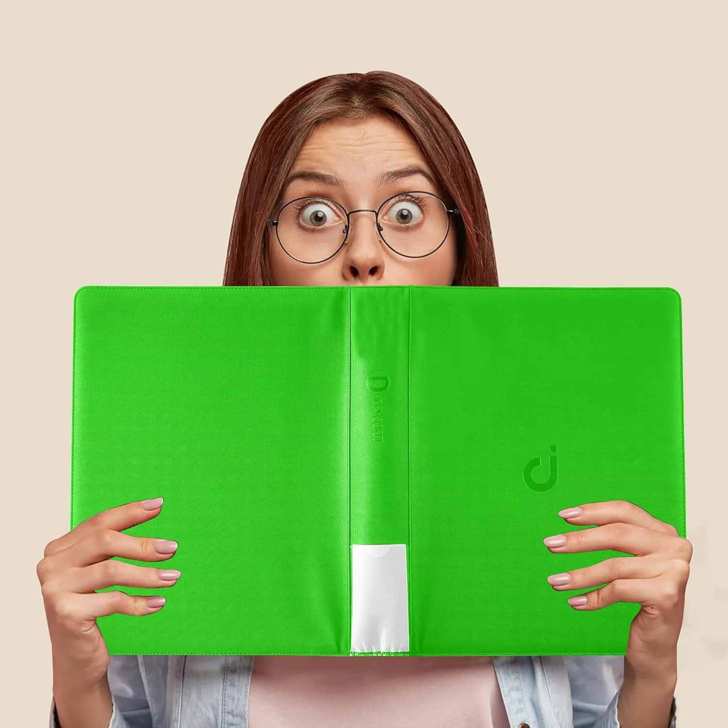 Top Loader Binder, Holds 288 Top Loaders - 9-Pocket Toploader Binder for 3" x 4" Rigid Card Holders for Trading Cards or Sports Cards, Model A - Brilliant Green