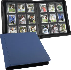 Toploader Binder, 9-Pocket Pages Sleeves Hold up 288 Cards, Toploader Hard Cases,Toploader Card Binder for MTG, TCG, Sport Card, Game Cards, Durable Sleeves for Storage & Display(Blue)