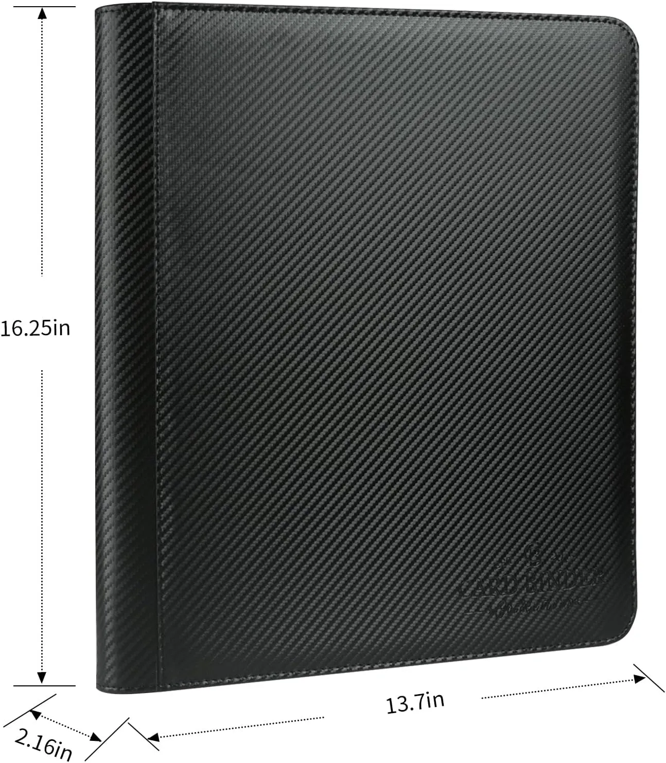 Toploader Binder,Toploader Hard Cases, 9-Pocket Pages Sleeves Hold up 288 Cards.Toploader Card Binder with Sleeves for “3×4” rigid，Card Holder(black)