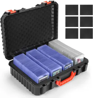 Toploader Storage Box for 3" x 4" 35PT Rigid Card Holders, Top Loader Hard Case Holds 540 Toploaders, Compatible with Magnetic Card Holder, Trading Cards and Sport Cards