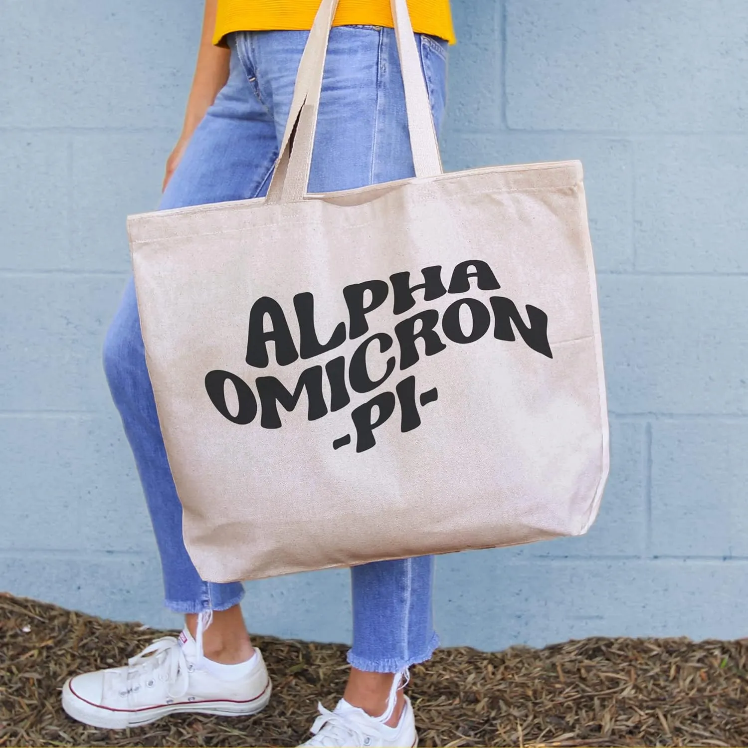 Tote Bag for Sorority - Mod Style Large Canvas Bag - Gifts for Women