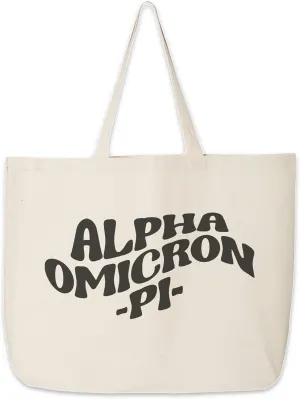 Tote Bag for Sorority - Mod Style Large Canvas Bag - Gifts for Women