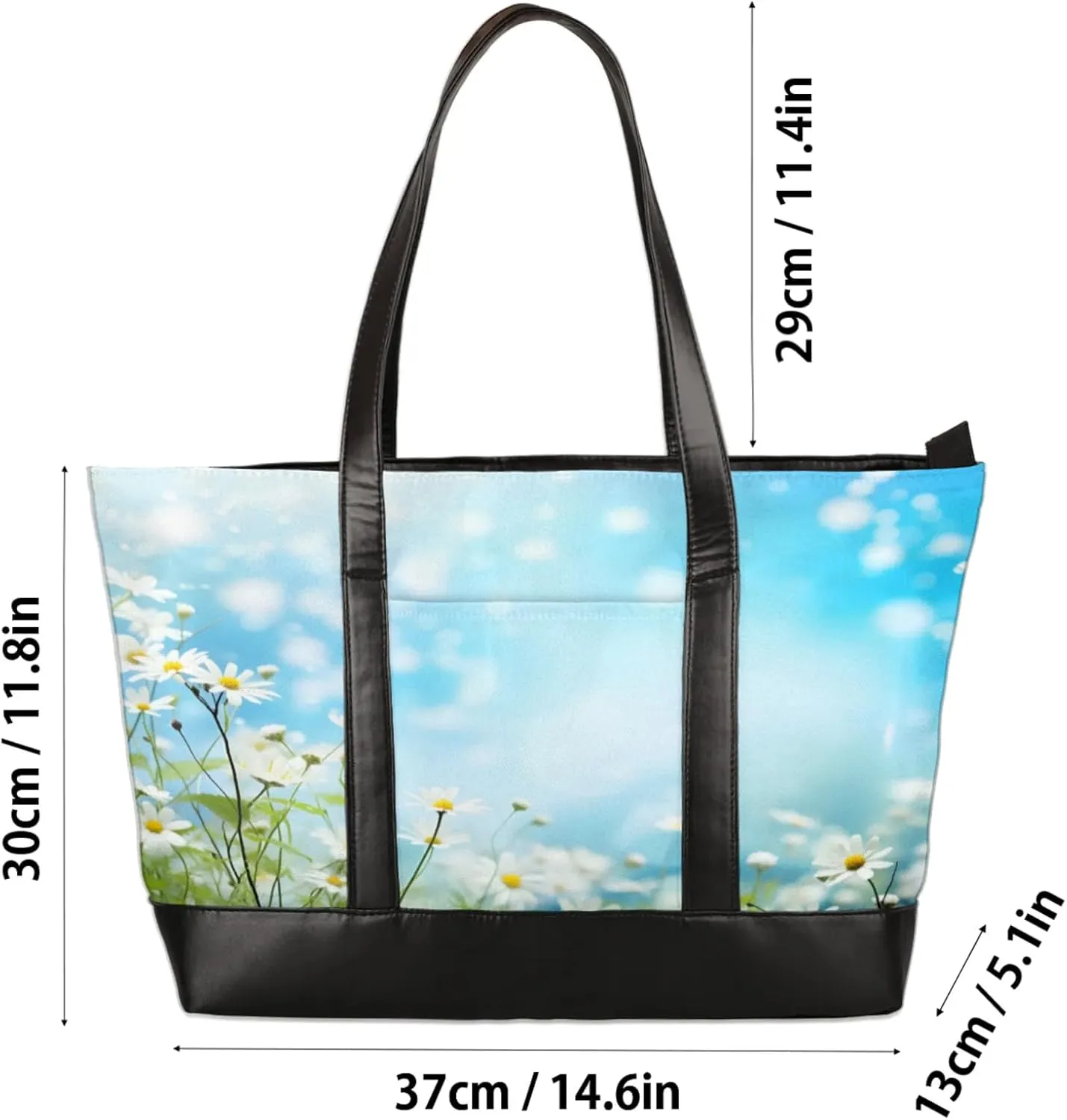 Tote Bag for Women with Zipper, Laptop Tote Bags Laptop Sleeve Case Shoulder Bag Messenger Bags