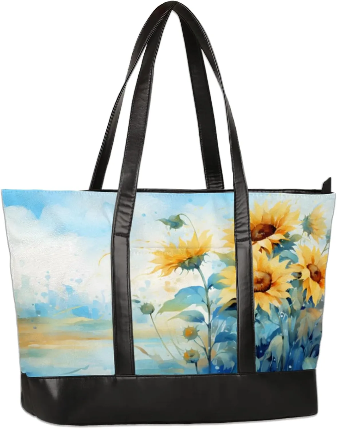 Tote Bag for Women with Zipper, Laptop Tote Bags Laptop Sleeve Case Shoulder Bag Messenger Bags