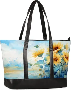 Tote Bag for Women with Zipper, Laptop Tote Bags Laptop Sleeve Case Shoulder Bag Messenger Bags