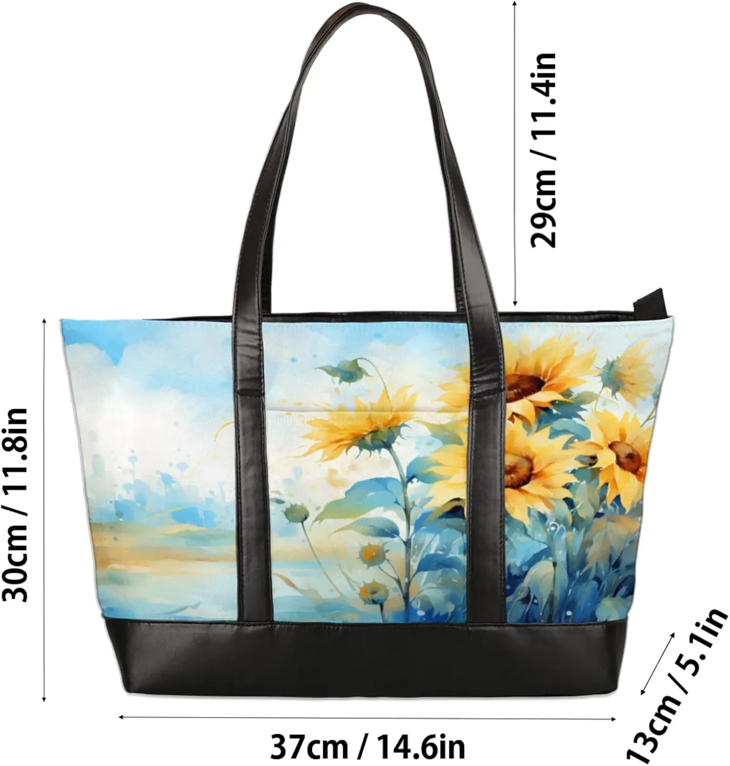 Tote Bag for Women with Zipper, Laptop Tote Bags Laptop Sleeve Case Shoulder Bag Messenger Bags