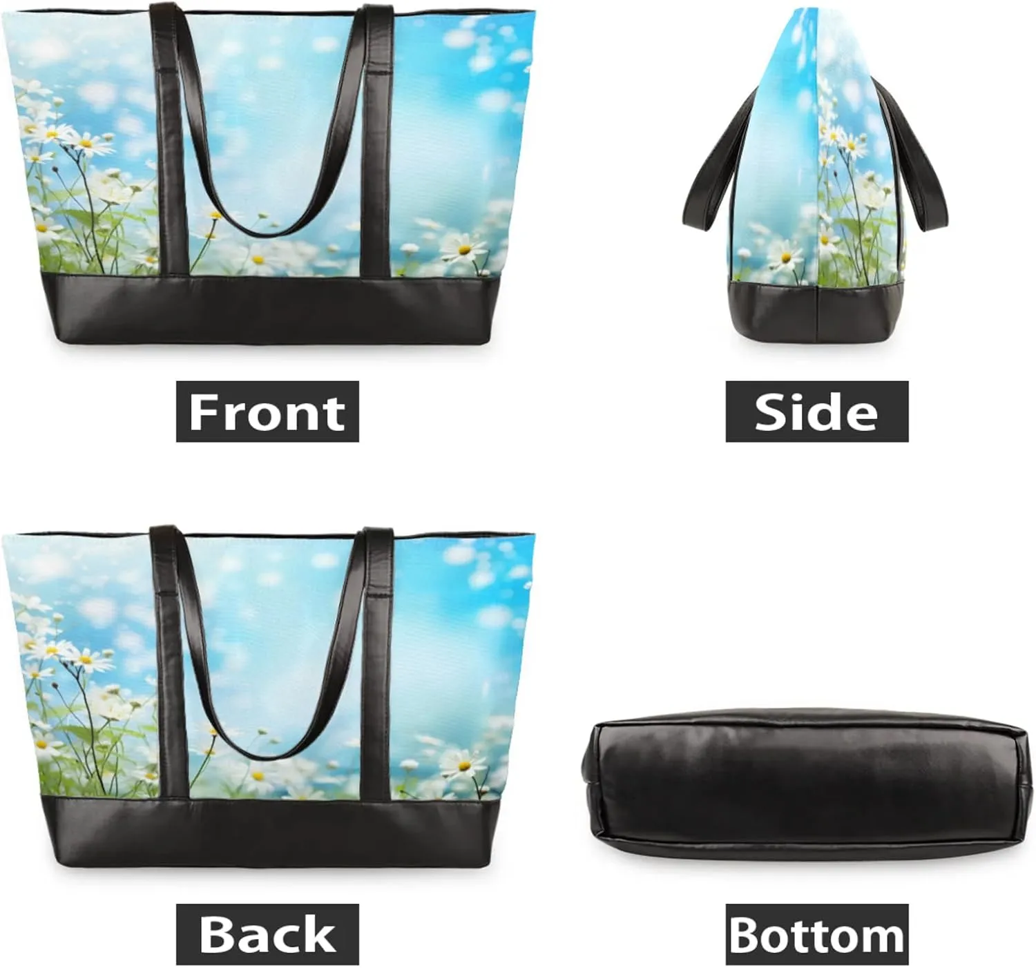 Tote Bag for Women with Zipper, Laptop Tote Bags Laptop Sleeve Case Shoulder Bag Messenger Bags