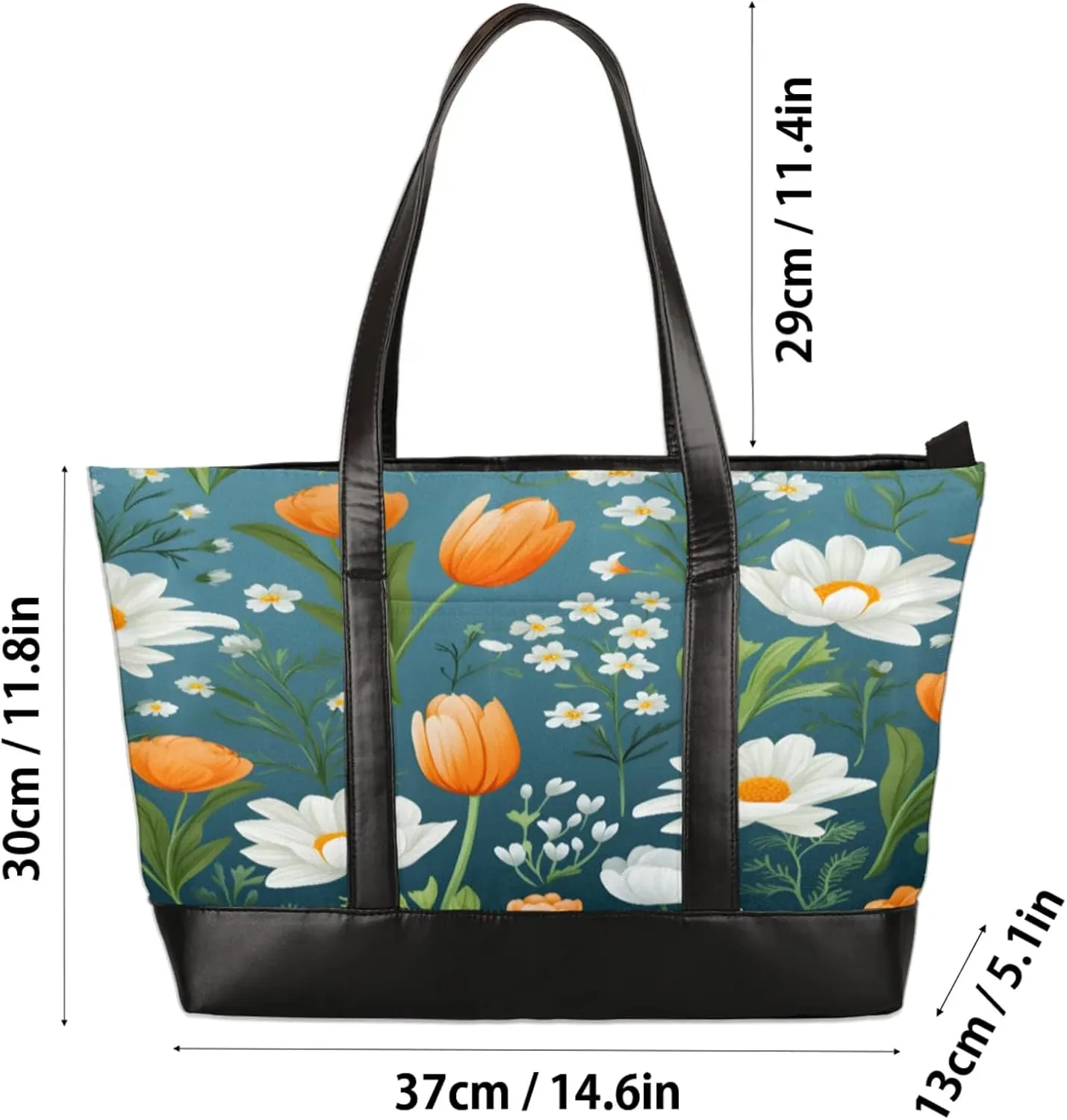 Tote Bag for Women with Zipper, Laptop Tote Bags Laptop Sleeve Case Shoulder Bag Messenger Bags
