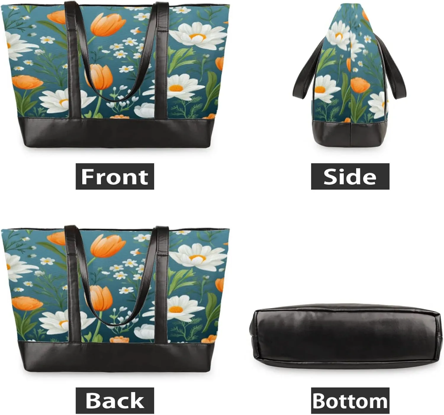 Tote Bag for Women with Zipper, Laptop Tote Bags Laptop Sleeve Case Shoulder Bag Messenger Bags