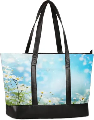 Tote Bag for Women with Zipper, Laptop Tote Bags Laptop Sleeve Case Shoulder Bag Messenger Bags