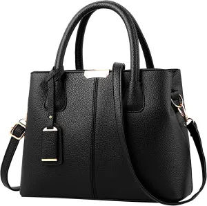 Tote Bag For Women Work Color Block Leather Large Handbags Shoulder Bag With Top Handle For Her Mom Sister