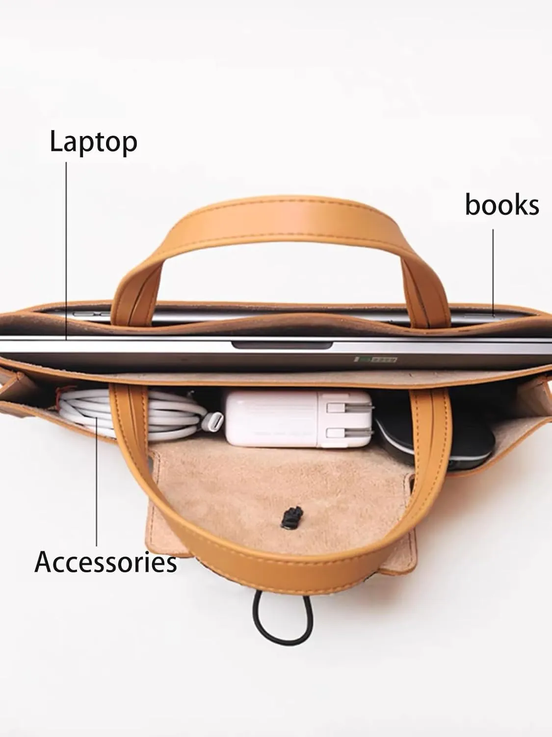 Tote bag,Laptop Bag for Women and Men, Waterproof Leather Computer Bags Business Office Work Bag Briefcase