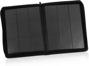 Trading Card Album Holder with Zipper Closure PU Card Storage Pouch for Sports Gaming and Business Cards Pages with Easy Organization for Collectors