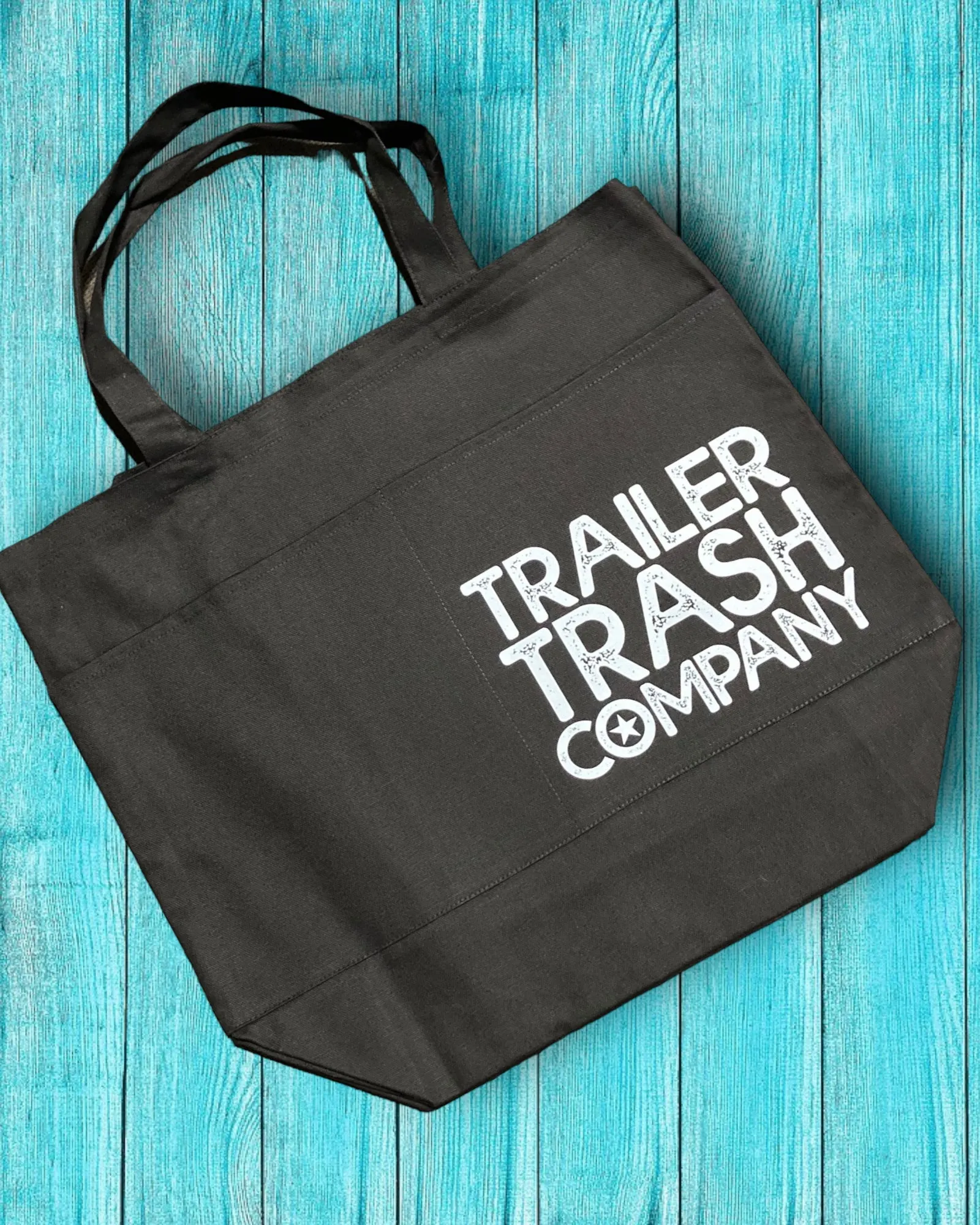 Trailer Trash Tote Bag with Pockets