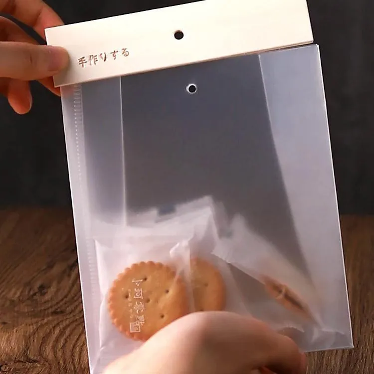 Translucent PP Cookie Bags 6Colors 50PCS