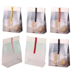 Translucent PP Cookie Bags 6Colors 50PCS