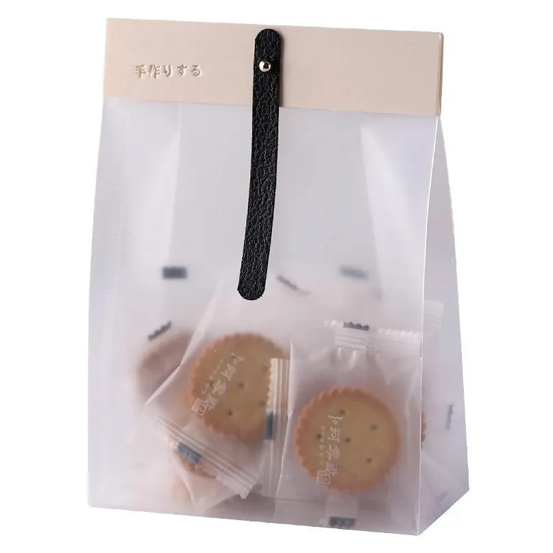 Translucent PP Cookie Bags 6Colors 50PCS